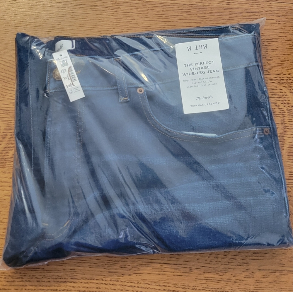 Madewell The Perfrct Vintage Wide-leg Jean - Harvey Wash + Comfort Stretch - Picture 7 of 9